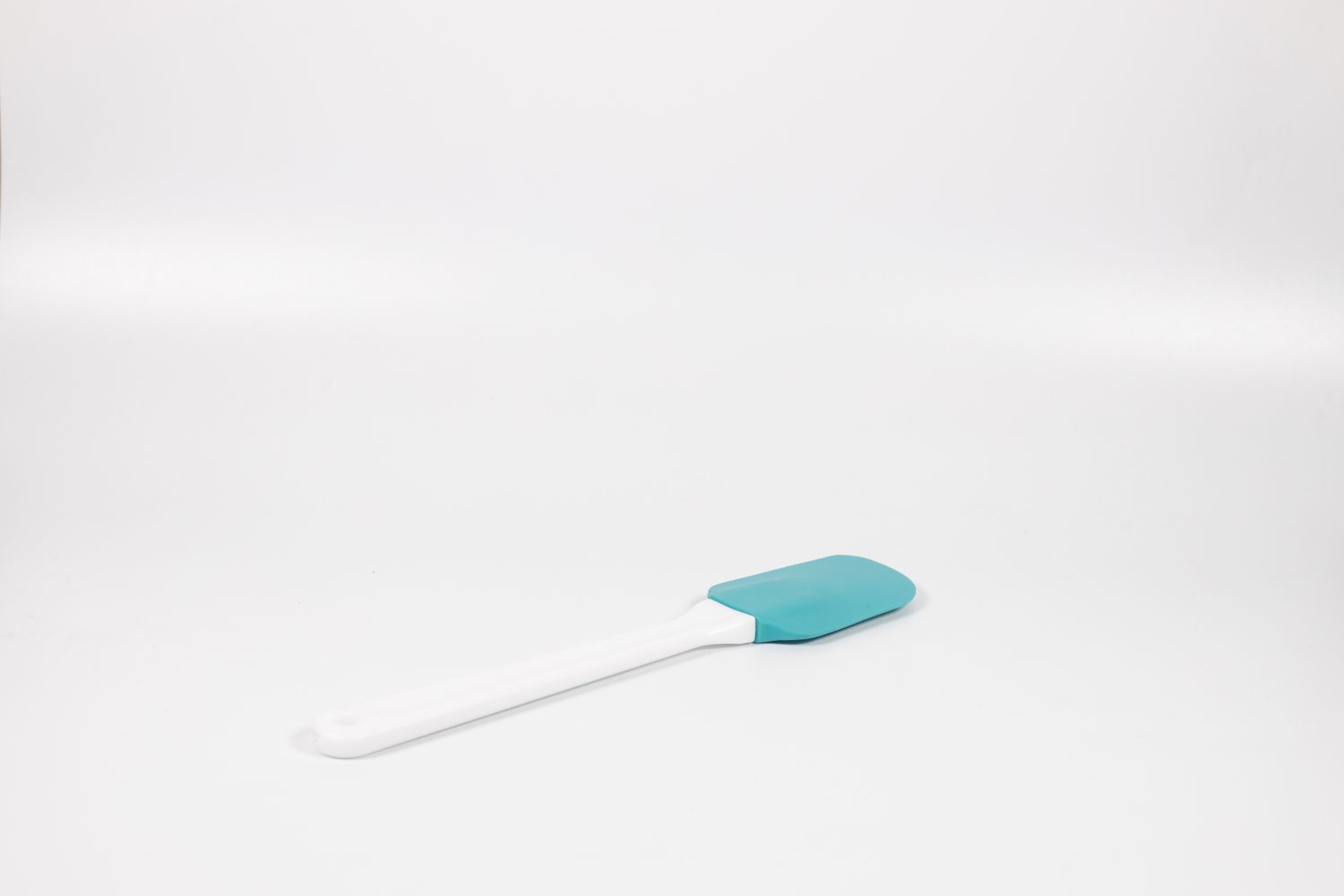 Silicone spatula on a white surface