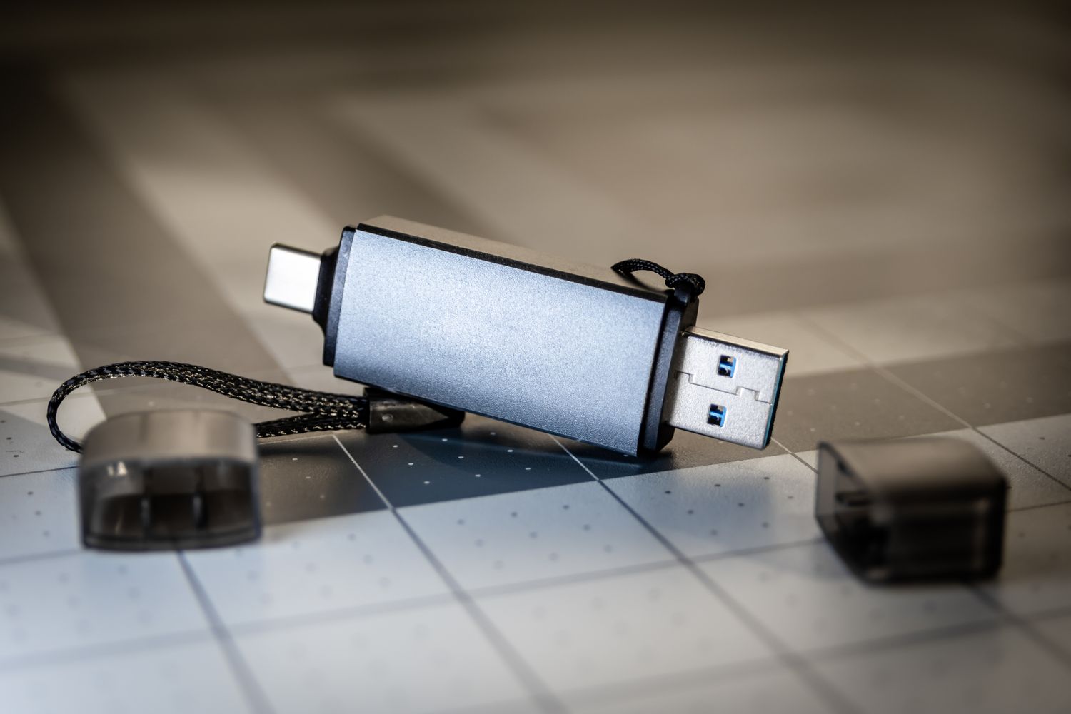 USB-Stick in Nahaufnahme
