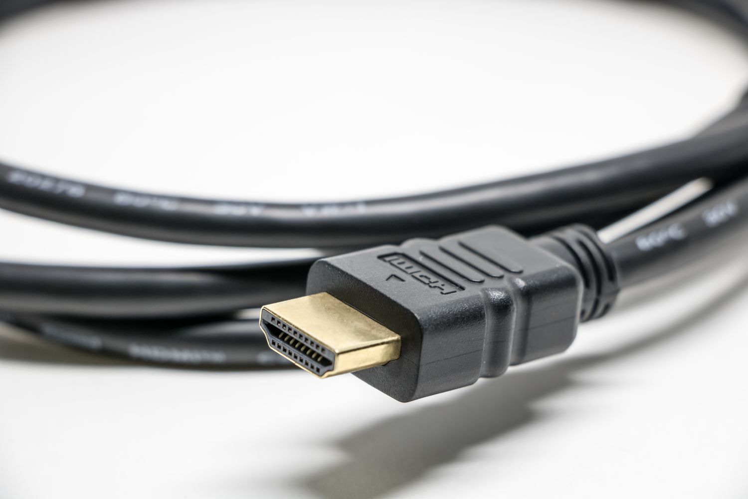 HDMI-Kabel und Stecker in Nahaufnahme